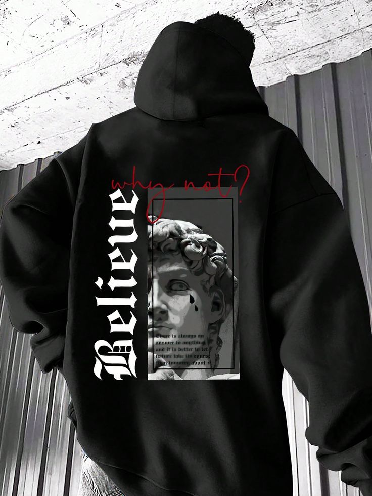"Believe – Why Not?" Artistic Graphic Hoodie