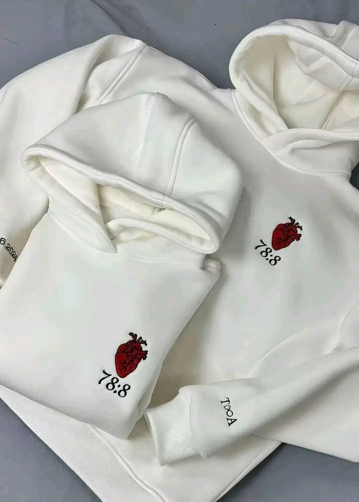 Custom Heartbeat Couple Hoodie