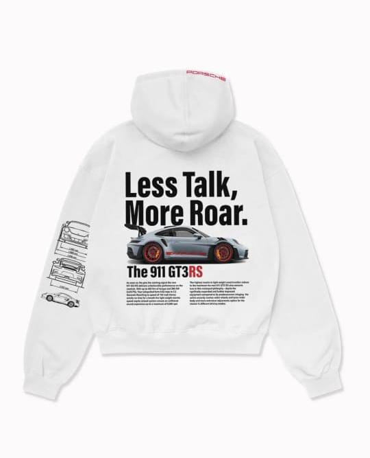 Porsche GT3RS Inspired “More Roar” Hoodie