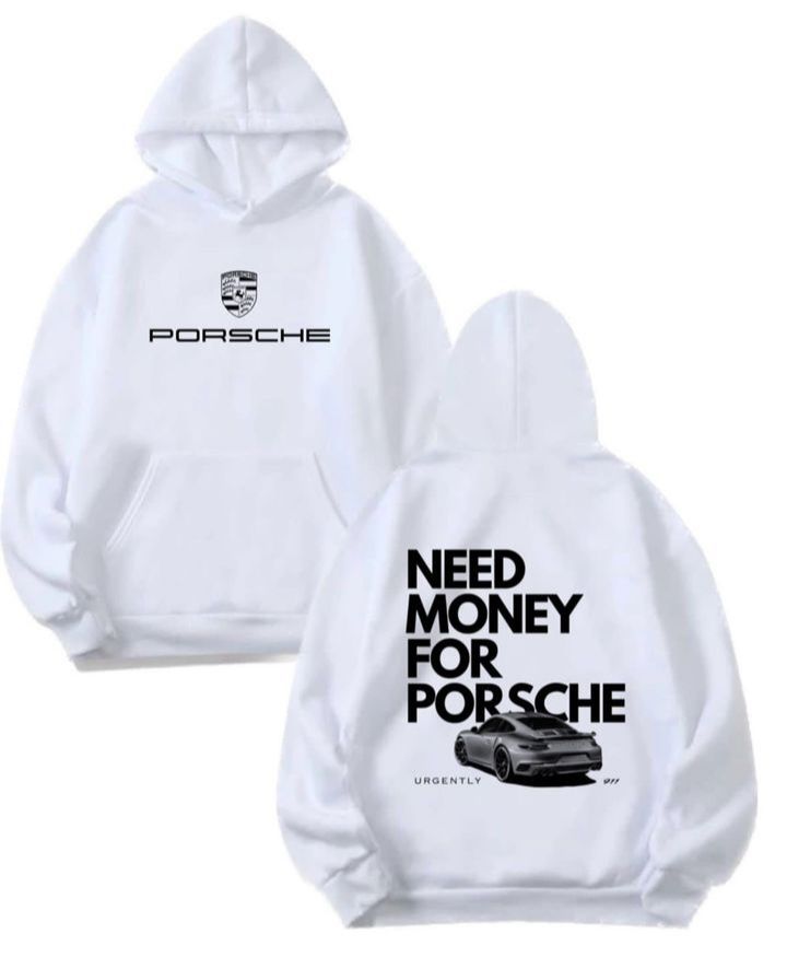 “Need Money for Porsche” Premium Graphic Hoodie