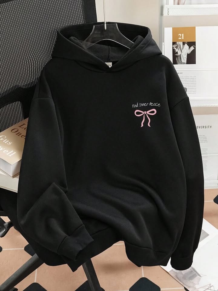 Black “Find Inner Peace” Hoodie,