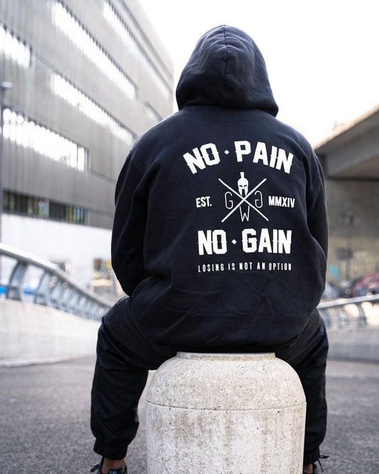 “No Pain No Gain” Motivational Hoodie