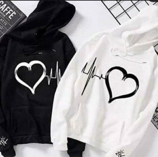Heartbeat Couple Hoodies – Matching Love Hoodies for Couples
