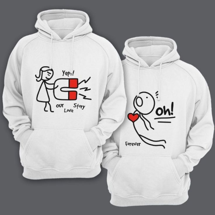 Cute Magnetic Couple Hoodies