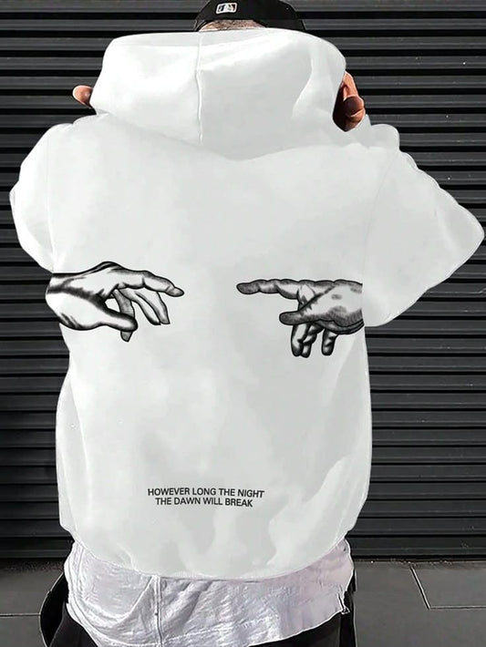 "Artistic Hands Graphic Hoodie – Comfort Meets Meaning"