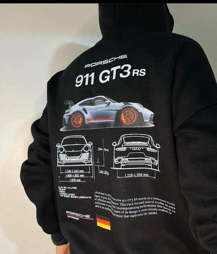 Porsche 911 GT3 RS Premium Graphic Hoodie